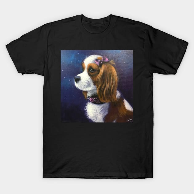 King Charles Cavalier T-Shirt by artdesrapides